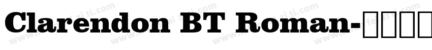 Clarendon BT Roman字体转换